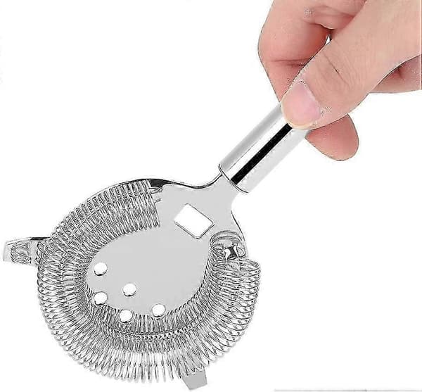 Cocktail Sil av rostfritt stål, professionell 2-uddig barsil silver