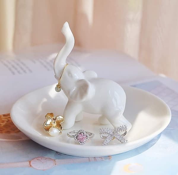 Elefant Ringholder Ring Skål - Mors Dags Gave, Elefant Gave