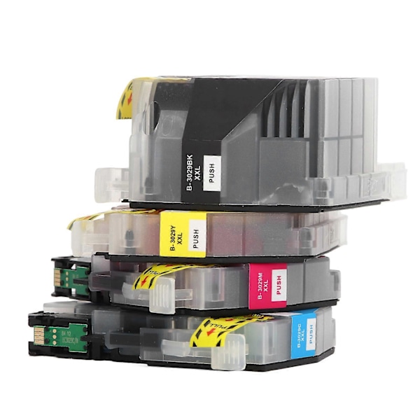 4 stk. blækpatroner BK C M Y Glat output Klar print Printpatron med blæk til MFC J5830DW printer YEMAA