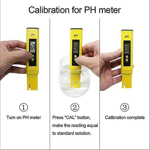 Vattenkvalitetstestmätare, pH-mätare TDS-mätare 2-i-1-kit med 0-14,00 pH och 0-9990 ppm mätintervall