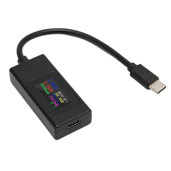 USB-testare Professionell Ström Spänning Effekt Tid Exakt Mätning Dubbelriktad USB C-mätare 4?30V 0?6.5A YEMMA