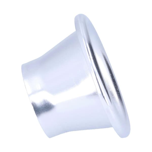 2,6 tommer kaldluftinntak Turbo Horn Velocity Stack Adapter CNC Aluminium Bilmodifikasjonsdel Sølv