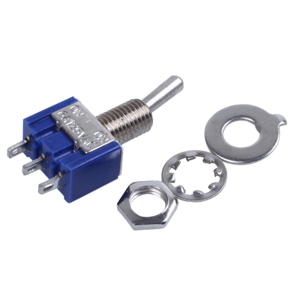 5 stk AC 3A/250V 6A/125V On/On SPDT Mini 2 Position Låse Toggle Switch