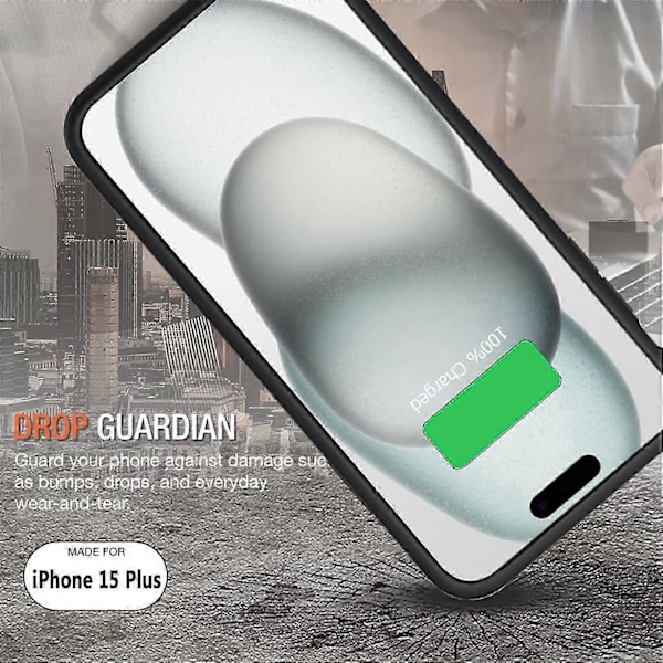 Batterifodral för iPhone 14 Pro Nyaste 6000mAh Slim Laddningsbart Portabelt Laddningsfodral Kompatibelt med iPhone 13 Pro Förlängt Batteripaket Skyddande Ch