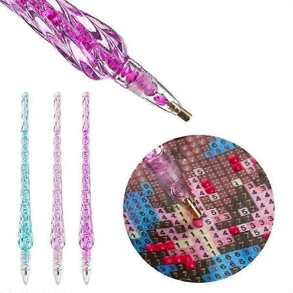 3-pack Diamantborstar - Diamantmålning - Rosa Ros Blå