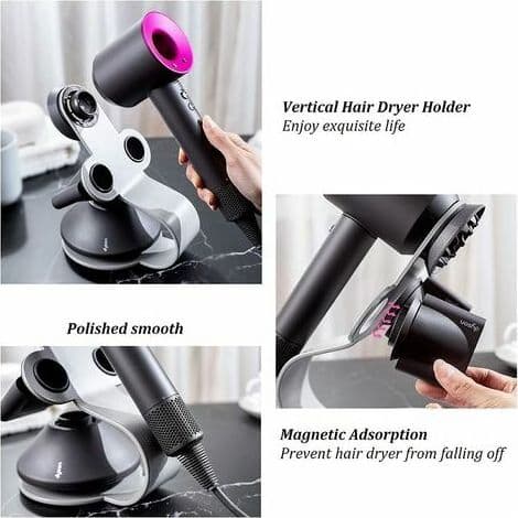 Dyson Supersonic hårtork och magnetisk hållare för två förvaringsmunstycken (hårtork ingår ej)
