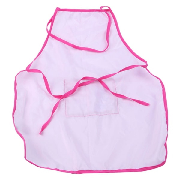 Ardisle Childs Børn Kokkehat Forklæde Madlavning Bagning Dreng Pige Kokke Junior Pink Blå Gave (Pink)