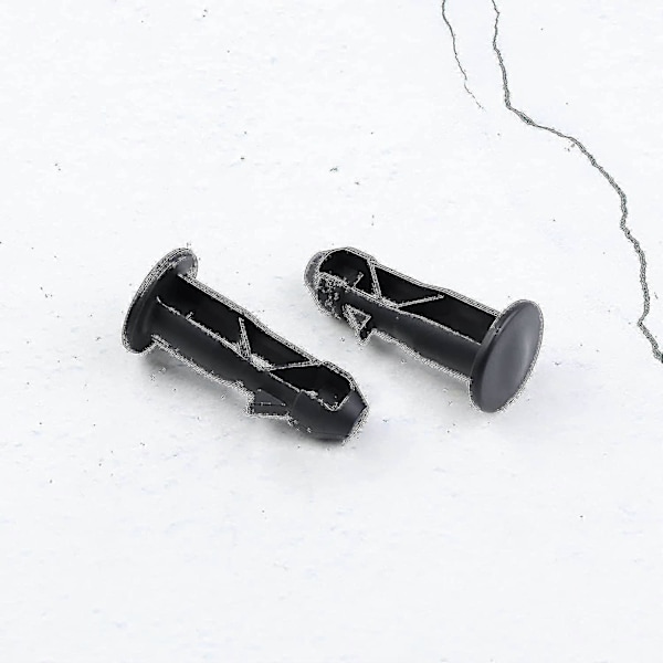 3 Par Hingebolte Hinge Pins Til Affaldsdåse Låg Beholder Til At Passe 240/120/100/60l Udendørs Affaldsbeholdere, 65mm X 18mm, Sort Plastik
