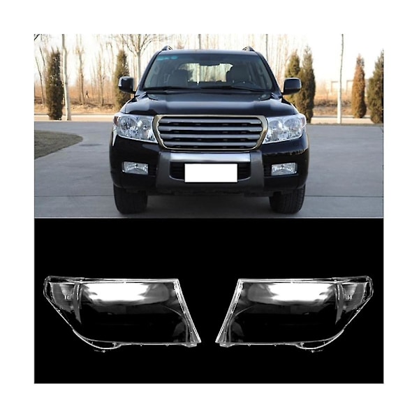 Til Land Cruiser Lc200 2008-2012 Venstre Forlygte Skal Lampeskærm Transparent Linse Dæksel Forlygte Dæksel