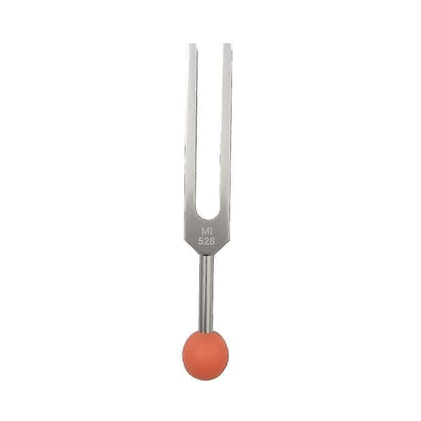 Mi528 Tuning Fork i Aluminiumlegering 528hz med Perlebase til Healing Chakra, Lyd, Stresslindring