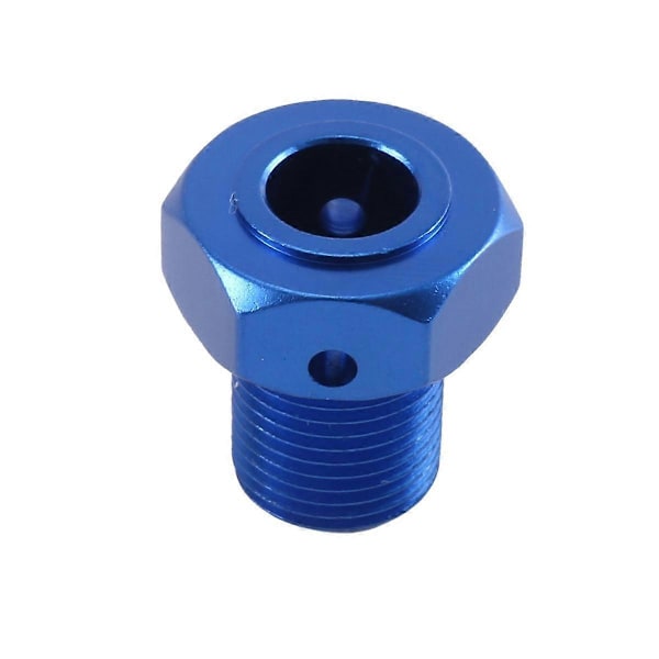 4 st Metall Förlängd Hjul Hex Nav Adapter för 1/10 Arrma Kraton Outcast RC Bil Uppgraderingar Delar Tillbehör, Blå