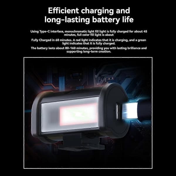 Mini LED-lys 3000/4500/6000K 3 Farvetemperatur til Kameralinse