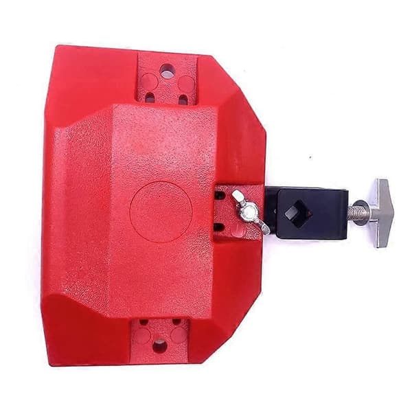 Jam Drum Block Musikinstrument Plastik med 3-sidet Montering Mellem Pitch (Rød)