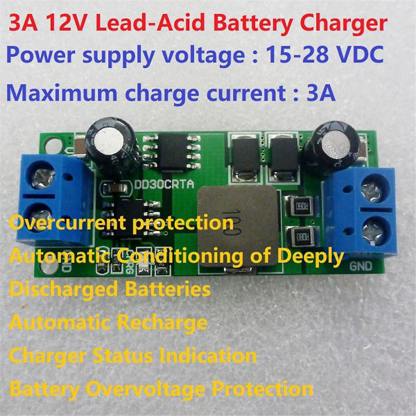 3a 12v 1-1000ah bly-syra batteriladdare Ackumulator laddare för ups bil motorcyklar elektrisk väg