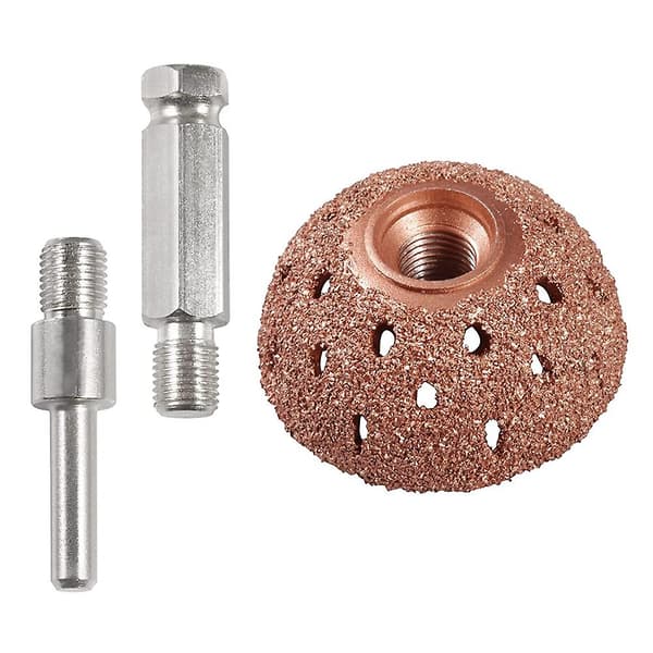 42mm Dekkbufferhjul Skåltype Sliphode Wolfram Stål Dekkreparasjonsverktøy Med 2 stk Koblingsr