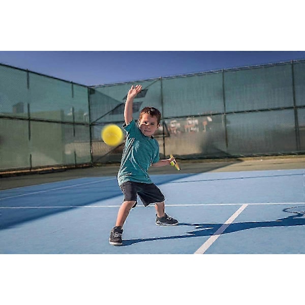 Tennisracket för Barn med Bärväska, 4 Mjuka Träningsbollar och 6 Badmintonracketar, Tennisracket Presentuppsättning för Barn för Utomhus- och Inomhussporter