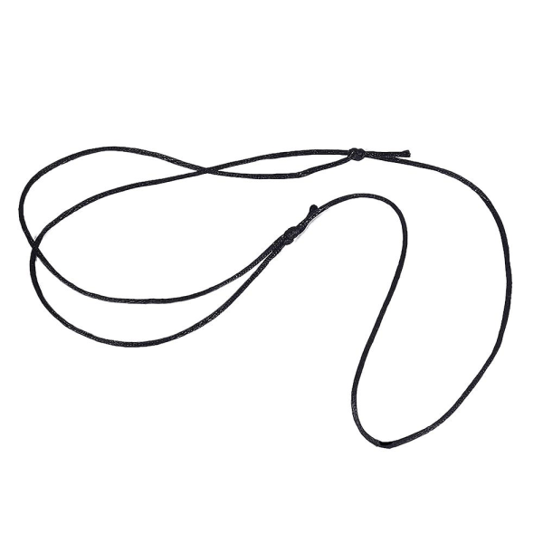 Satin Rattail Polyester Snøre, 90 Meter 2mm Svart Perletråd For Makrame Armbånd, Smykkeproduksjon