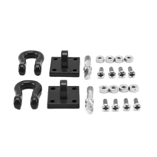 4 kpl Metalliset Perävaunun Vetolukko Vetokoukut Ketjut 1/10 RC Crawler Autolle TRX4 Axial SCX10 D90