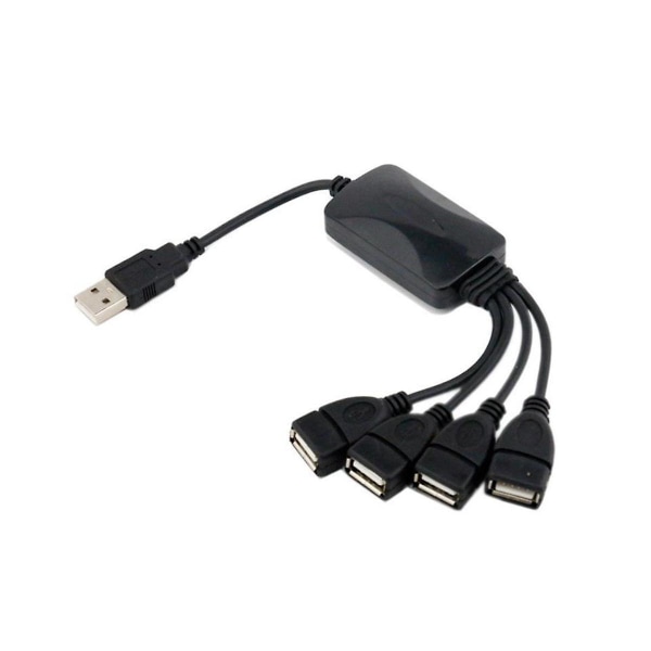 1 Male To 4 Female Usb Hub Splitter Extend Cable Usb 2.0 Extension Data Cable Power Adapter Socket