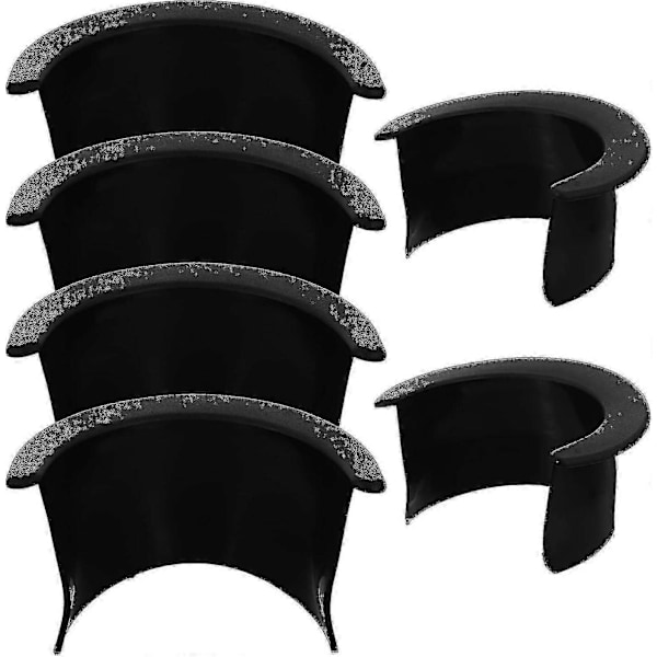 6 stk. Poolbordlommer Liner Billiard Liner Erstatningsdel, 4 Hjørne 2 Sidehjørne Liners for Bumper Pool Bord Billiard Erstatningstilbehør