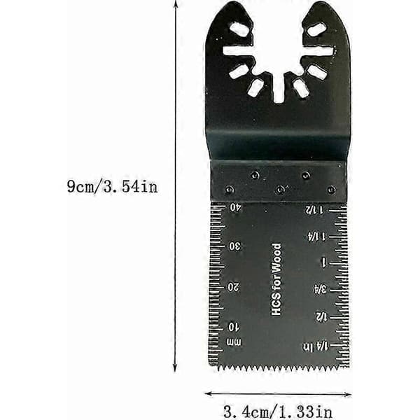 WJTG 10 stk Multifunksjon Sagblader Tilbehør, 34mm Multifunksjon Verktøyblader, Universal Multifunksjon Oscillerende VerktøyJ