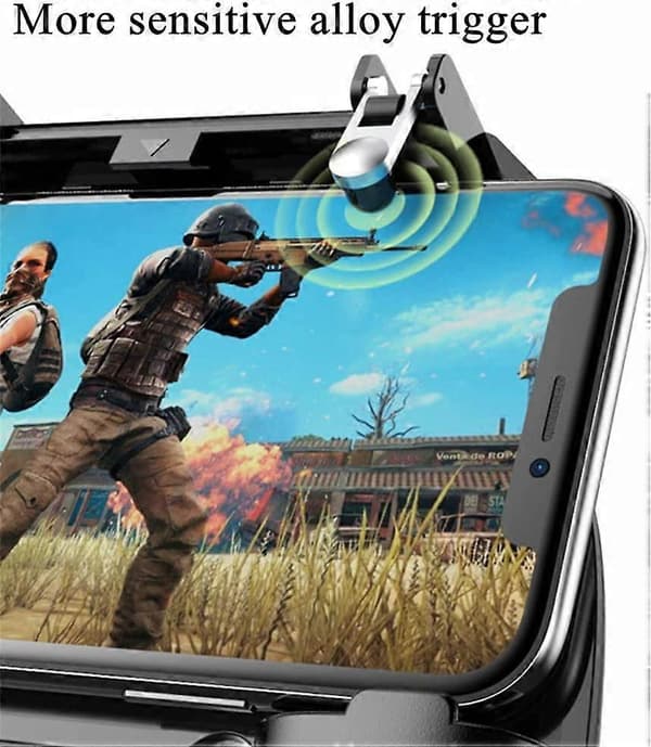 Mobil Spilcontroller til PUBG Mobil Controller L1R1 Mobil Spil Trigger Joystick Gamepad til 4-6.5\" iOS & Android Telefon (W10 Opdatering)