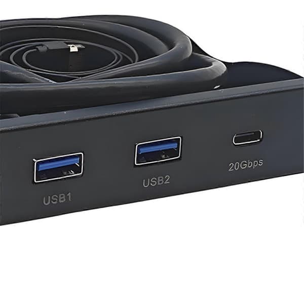 3,5 tommer Desktop Floppy Bay Frontpanel med 2 X USB 3.0 Type-A