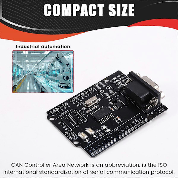 MCP2515 CAN Bus Shield Board Modul SUB-D Stik Standard UART IIC SPI LED Indikator Controller