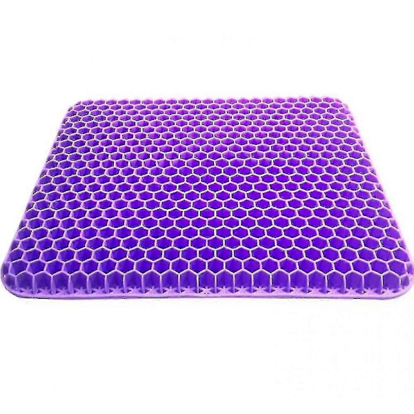 Gel Sittdyna, dubbeltjock äggsittdyna (Lila)