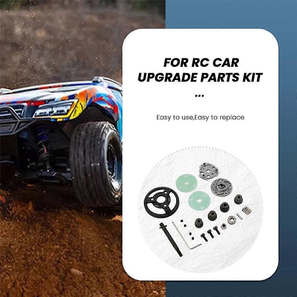 Metall 0,8M 48P Spårväxel & -växelset för /Slash 2wd 1/10 RC-bilmodelldelar 83T