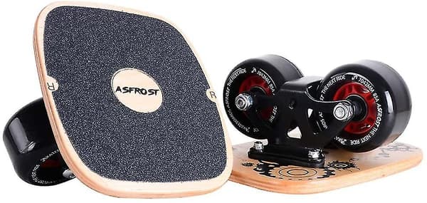 Bærbart Roller Road Drift Skateboard med Cool Ahorn Deck Skridsikkert Board Split Skateboard med High End PU Hjul Leje