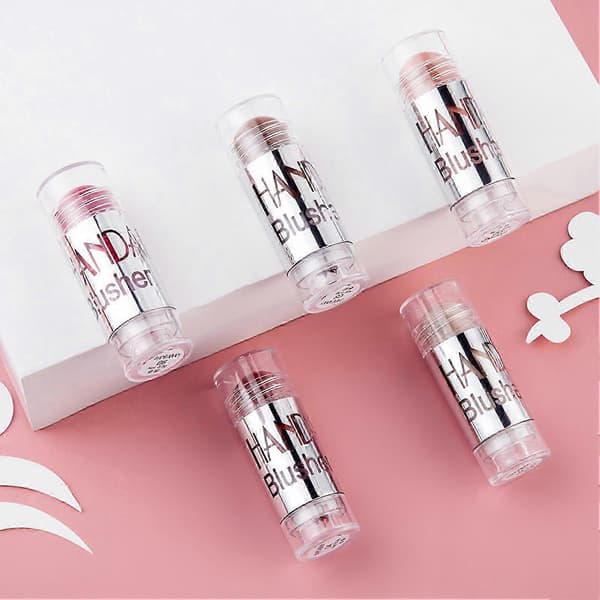 HANDAIYAN Blush Sticks til kinder og læber, fyldig creme blush, highlight og matte farver