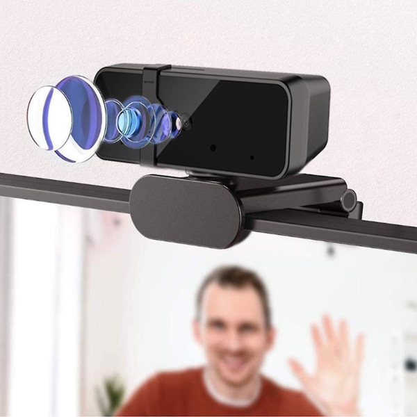 1080p webbkamera med högupplöst drivbrusreducerande kamera för samtalsundervisning
