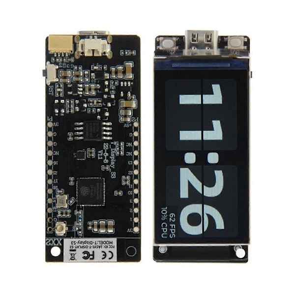 T-Display-S3 1,9-tommer LCD Udviklingskort til Nerd Miner Bitcoin Solo Lotteri Miner BTC Miner, Ikke