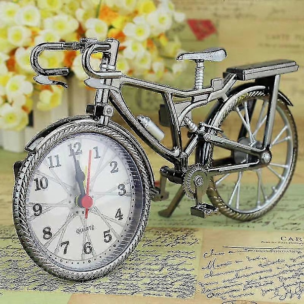 Retro Cykel Väckarklocka Heminredning Cykel Väckarklocka Kreativ Bordsklocka Cool Väckarklocka Konstverk