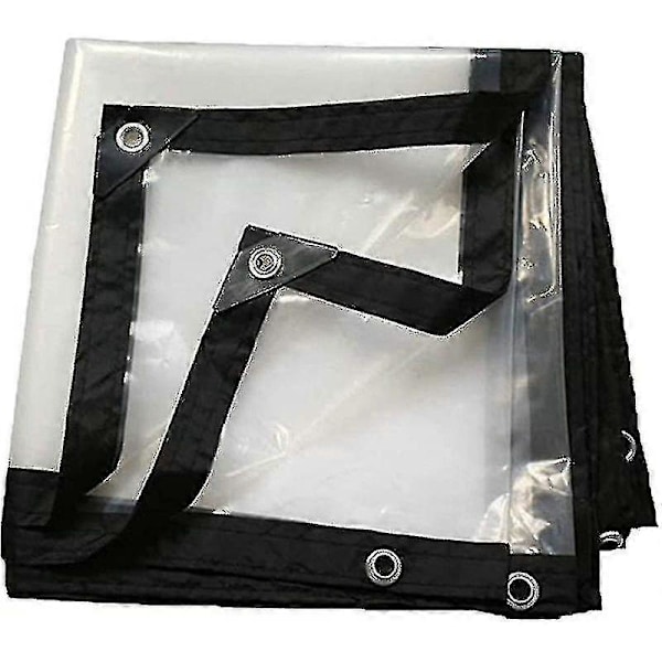 Vanntett presenning med maljer, transparent presenning, 2x3 M-- (hy)