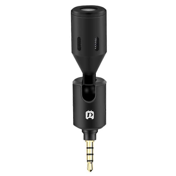 Telefonmikrofon, 3,5 mm Jack Mobiltelefon Mikrofon Justerbar Mikrofon for Android og iOS Smartphone