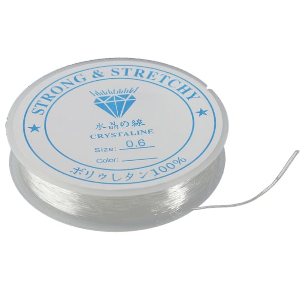 12 Meters Spool Of Crystal Clear Strong & Stretchy Elastic Beading Thread Cord Wire Jewellery Makin