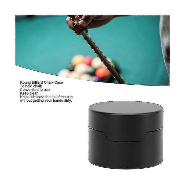 Billard Kridt Etui, Rundt Aluminium Legering Kø Holder Til Pool Køer Billard Tilbehør