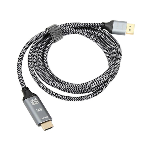 DisplayPort 1.4 - HDMI 2.1 -sovitinkaapeli 8K Uros - Naaras