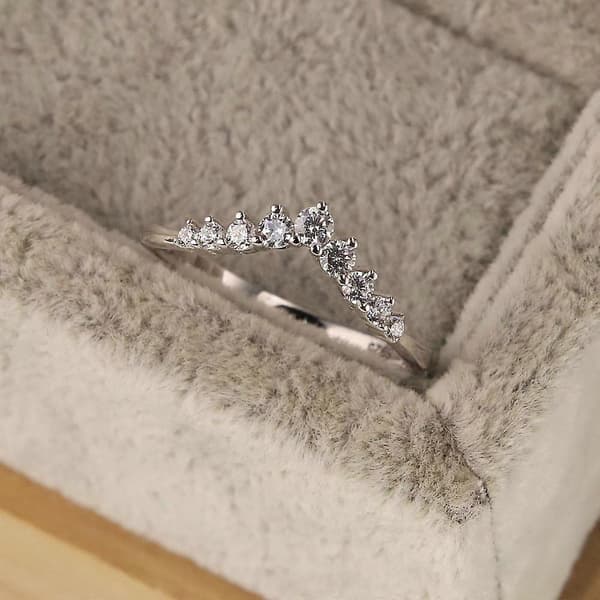 Smykker - Prinsesseønske Cubic Zirconia Ring - Gave til hende - Sterlingsølv