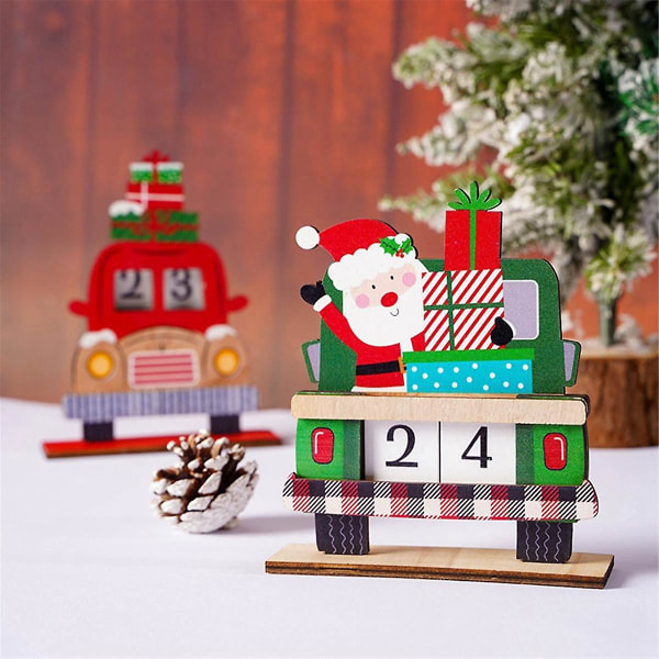 Jul -kalender Julenissen Desktop Ornaments Tre Jule Nedtellingskalender For Festlig Hjem Ta