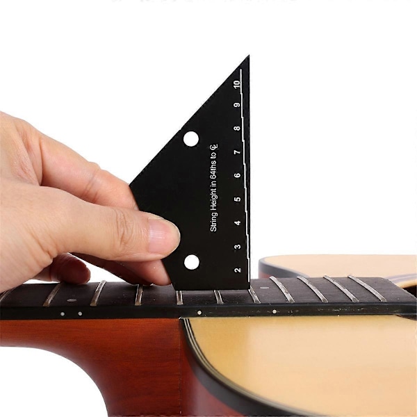 Fretutjämningsverktyg Gitarr Bas Hals Greppbräda Mätlinjal Gitarr Fret Rocker Nivåverktyg