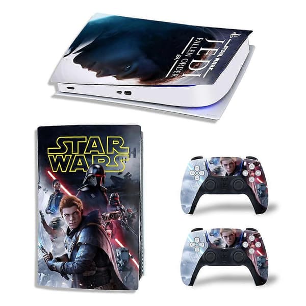 Star Wars Ps5 Digital Edition Sticker, Til Playstation 5 Konsol Og 2 Controllere, Vinyl