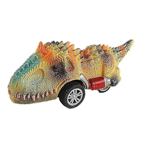 6 stk. dinosaurlegetøj træk-tilbage-biler dinosaurmodelbiler til gave drenge piger