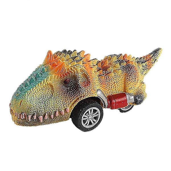 6 stk. dinosaurleketøy, trekkbiler, dinosaurmodellbiler for gave til gutter og jenter
