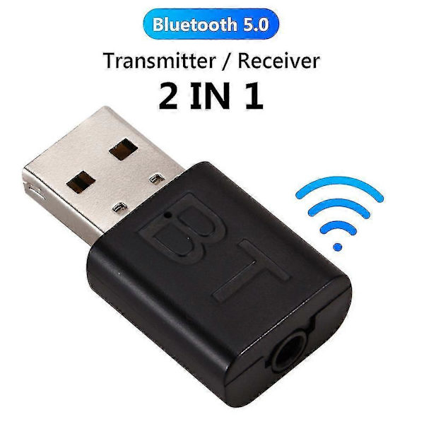 Mini Usb Bluetooth-kompatibel 5.0 3.5mm Aux Audio Receiver Transmitter Adapter Til Pc Tv
