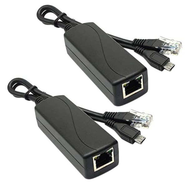 2x - USB Poe Splitter 48v - 5v2a/3a Mini USB power kansallinen standardi älypuhelimen latauksella