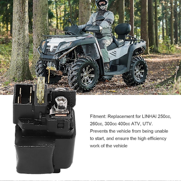 Højeffektiv Startrelæ til LINHAI 250cc-400cc ATV UTV Udskiftning