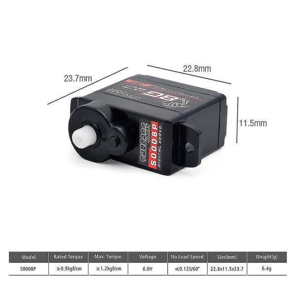 Surpass Hobby 8g Digital Styregir Servoer Plastgir